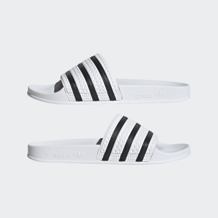 Adidas Adilette Desliza Branco/preto