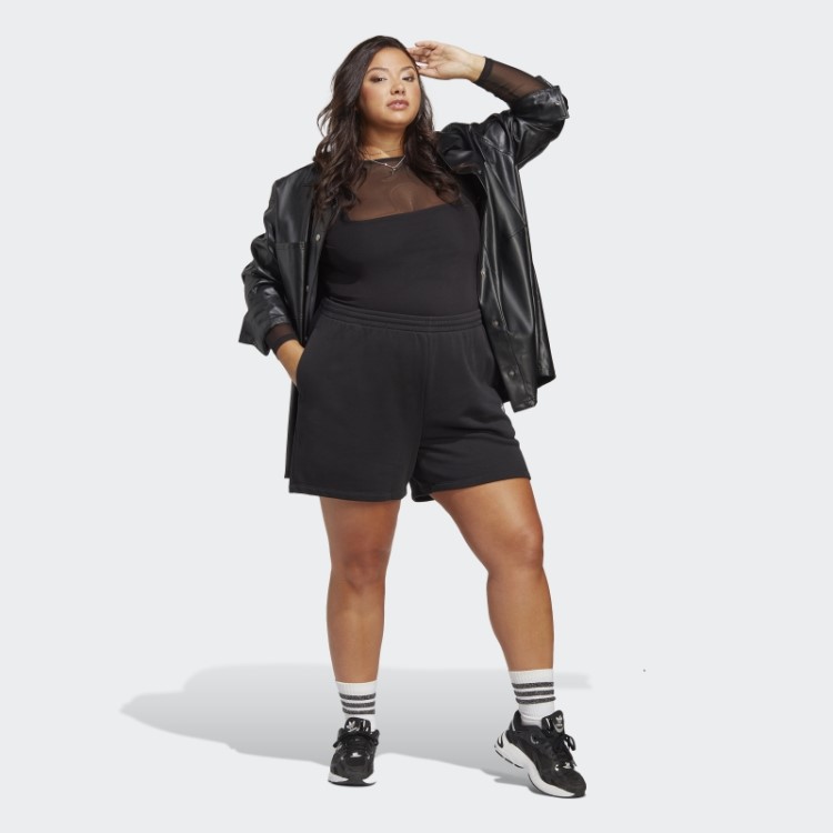Shorts French Terry Adicolor Essentials (tamanho Grande) Adidas Preto