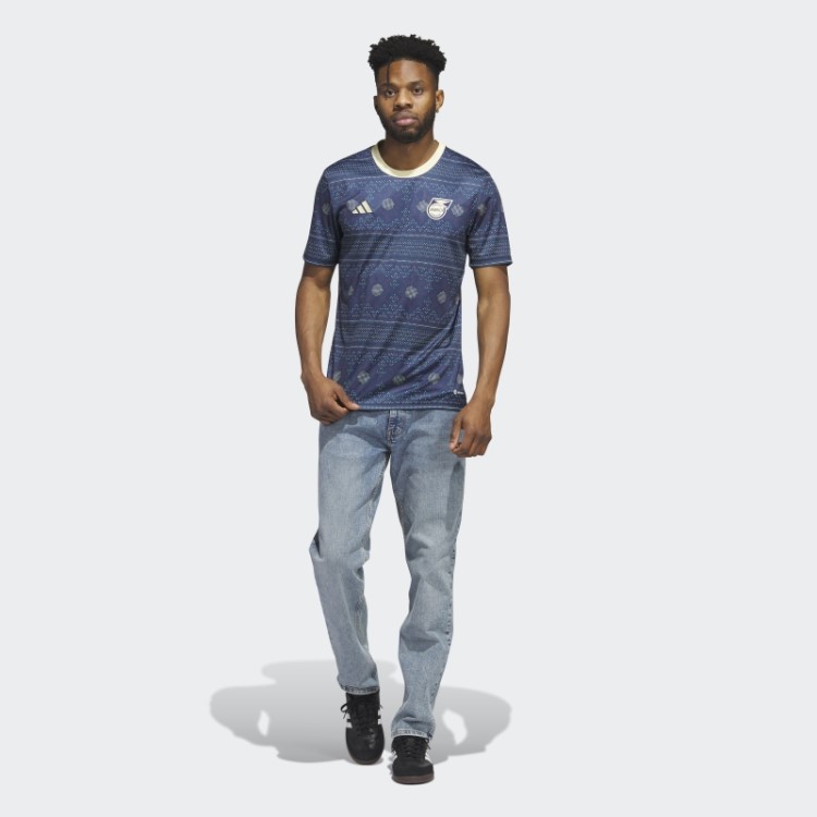 Camisa Pré-jogo Da Marinha Jamaica Tiro 23 Adidas