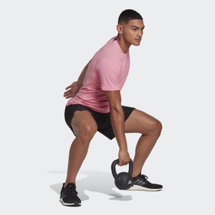 Rosa Projetado Para Treinar Heat.rdy Hiit Tee Adidas