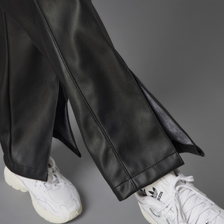 Calça Preta Sempre Original Em Couro Sintético Adidas