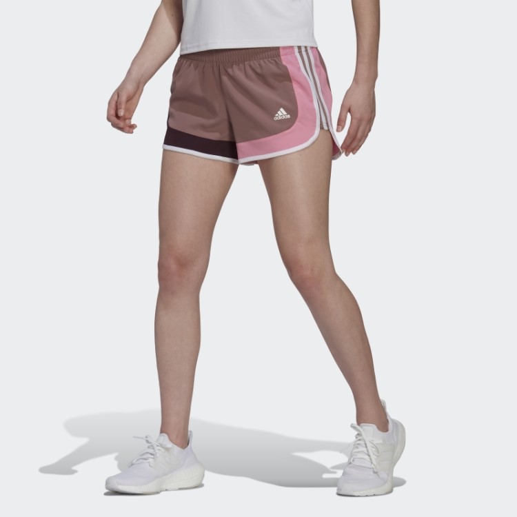 Calção De Corrida Adidas Marathon 20 Colorblock Roxo