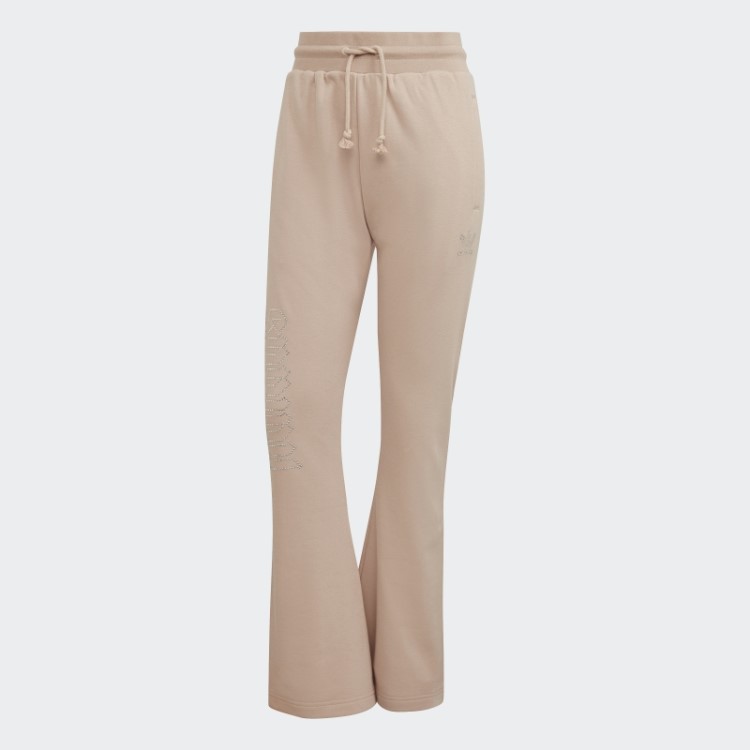 Adidas 2000 Luxe Calças De Corrida Bainha Aberta Cinza Pérola Quente