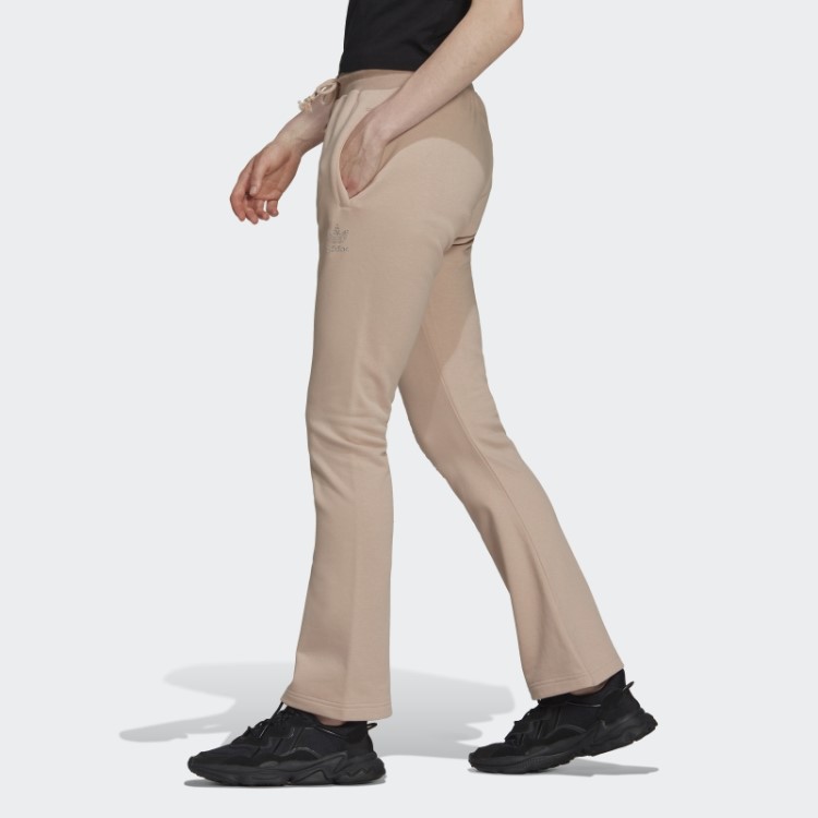 Calça Esportiva Adidas 2000 Luxe Bainha Aberta Moda Pérola Cinza