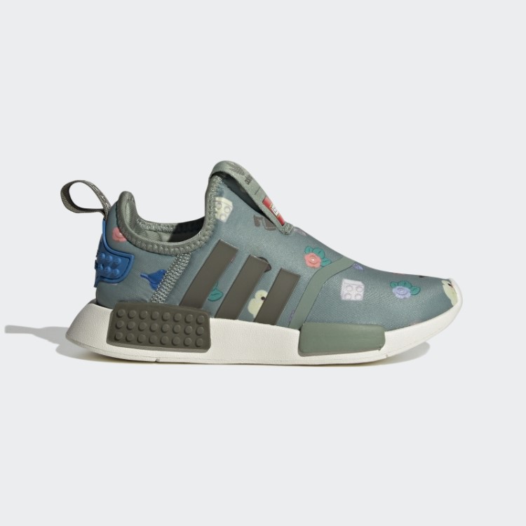 Adidas Nmd 360 X Lego Sapatos Verde Prata Moda