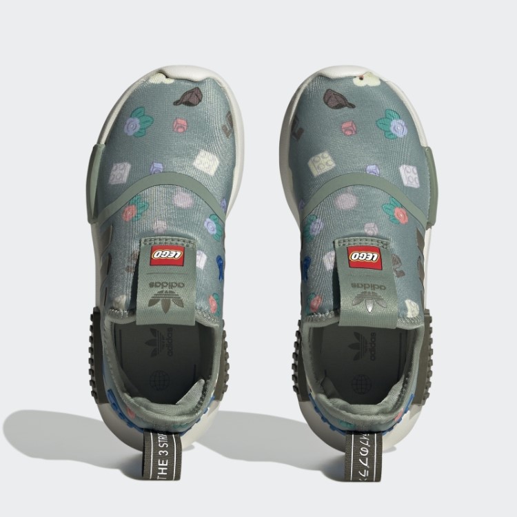 Adidas Nmd 360 X Lego Sapatos Verde Prata Moda