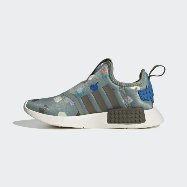Adidas Nmd 360 X Lego Sapatos Verde Prata Moda
