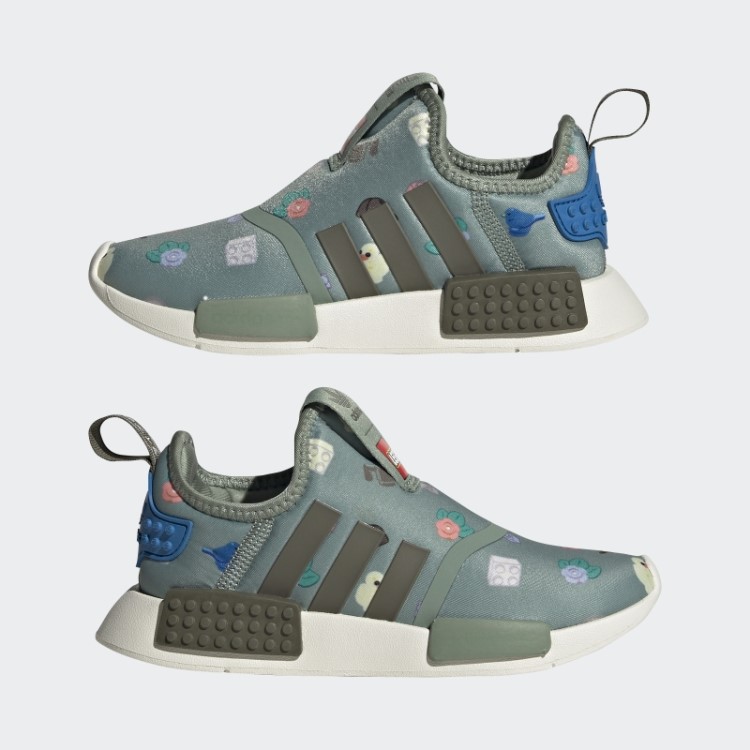 Adidas Nmd 360 X Lego Sapatos Verde Prata Moda