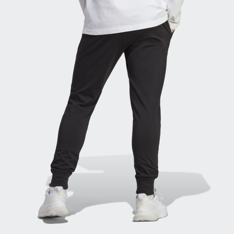 Calça De Punho Cônico De Jérsei único Essencial Adidas Preta