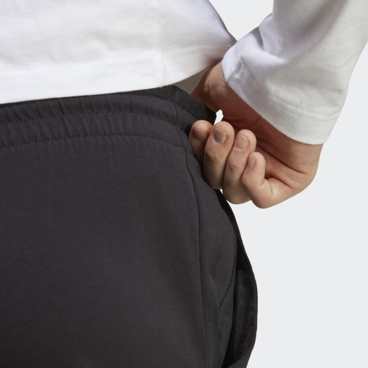Calça De Punho Cônico De Jérsei único Essencial Adidas Preta