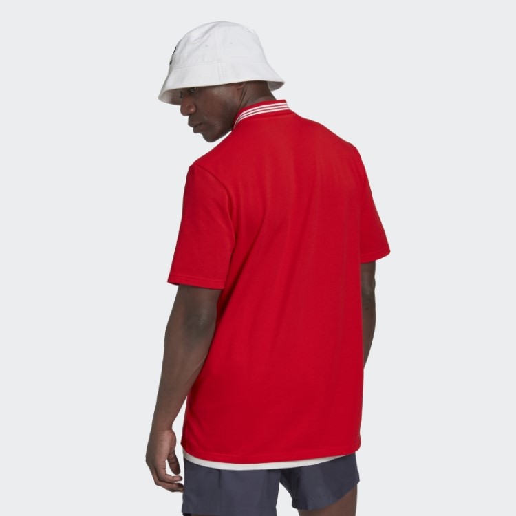 Adidas Fc Bayern Dna Camisa Polo Vermelha