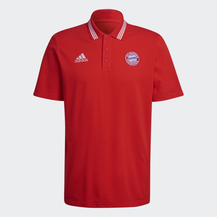 Adidas Fc Bayern Dna Camisa Polo Vermelha