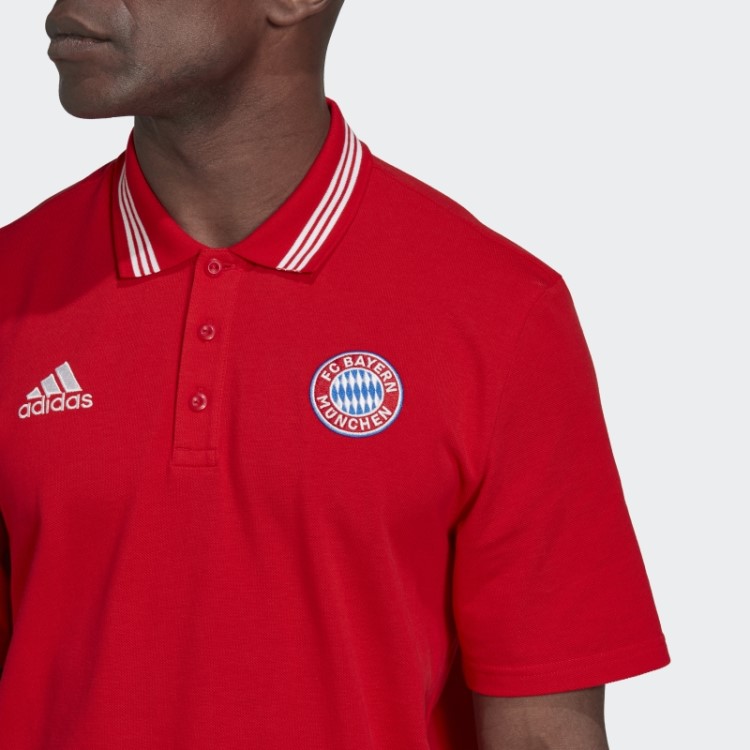 Adidas Fc Bayern Dna Camisa Polo Vermelha