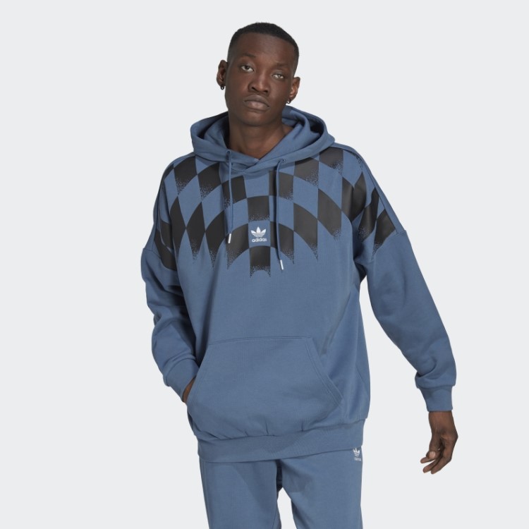 Moletom Com Capuz Estampado Adidas Rekive Em Aço