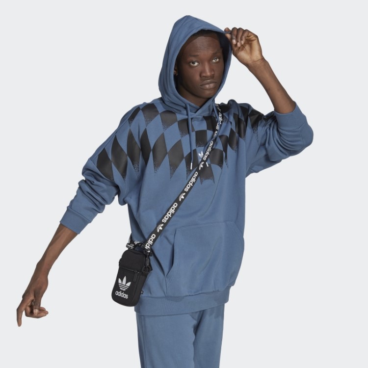Moletom Com Capuz Estampado Adidas Rekive Em Aço