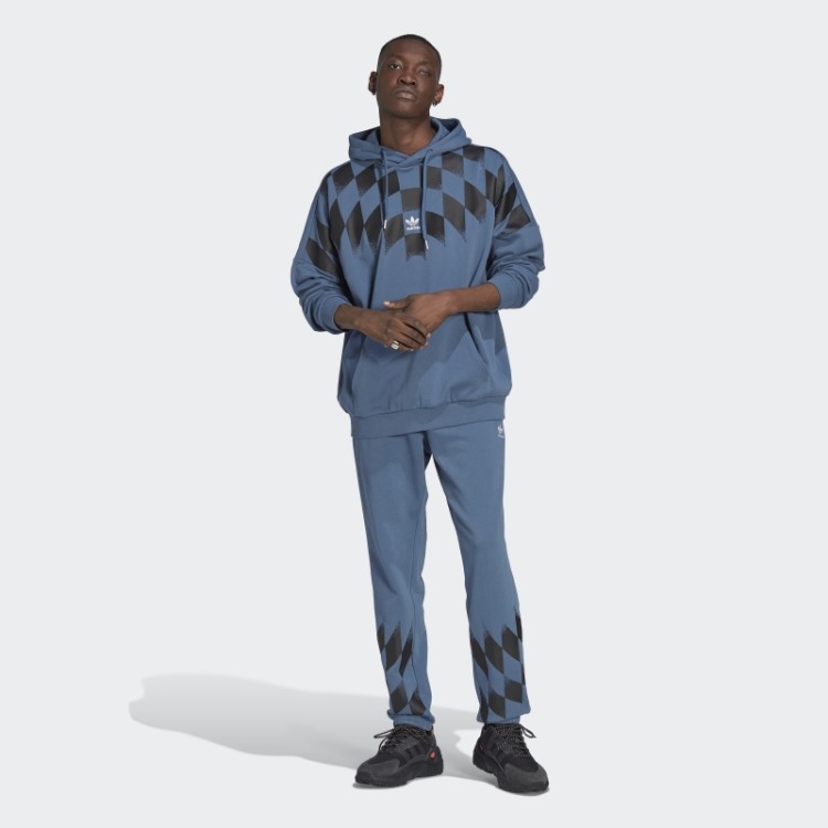 Moletom Com Capuz Estampado Adidas Rekive Em Aço