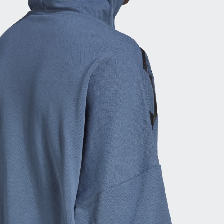 Moletom Com Capuz Estampado Adidas Rekive Em Aço