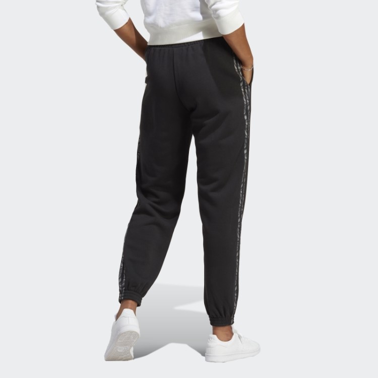 Jogger Preto Com Estampa Animal Print Adidas