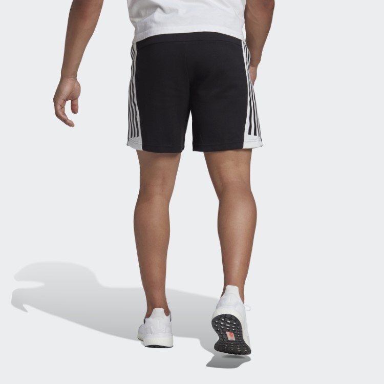 Short Preto Future Icons Com As Três Listras Adidas