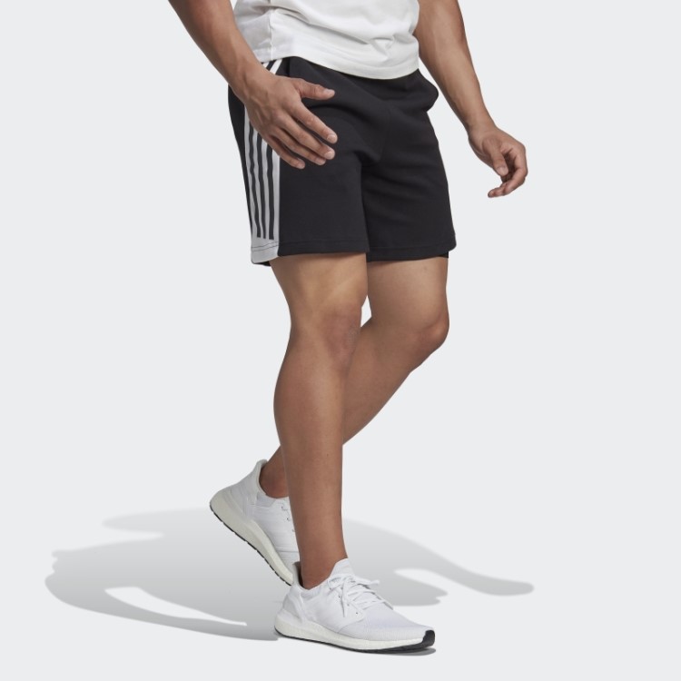 Short Preto Future Icons Com As Três Listras Adidas