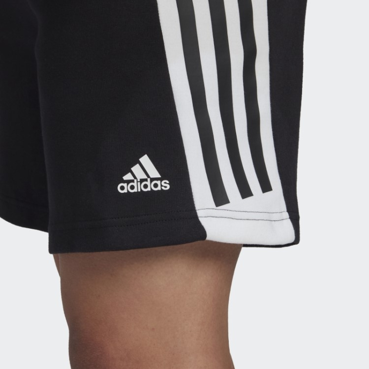 Short Preto Future Icons Com As Três Listras Adidas