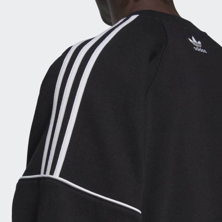 Moda De Moletom Preto Adidas Rekive Crew