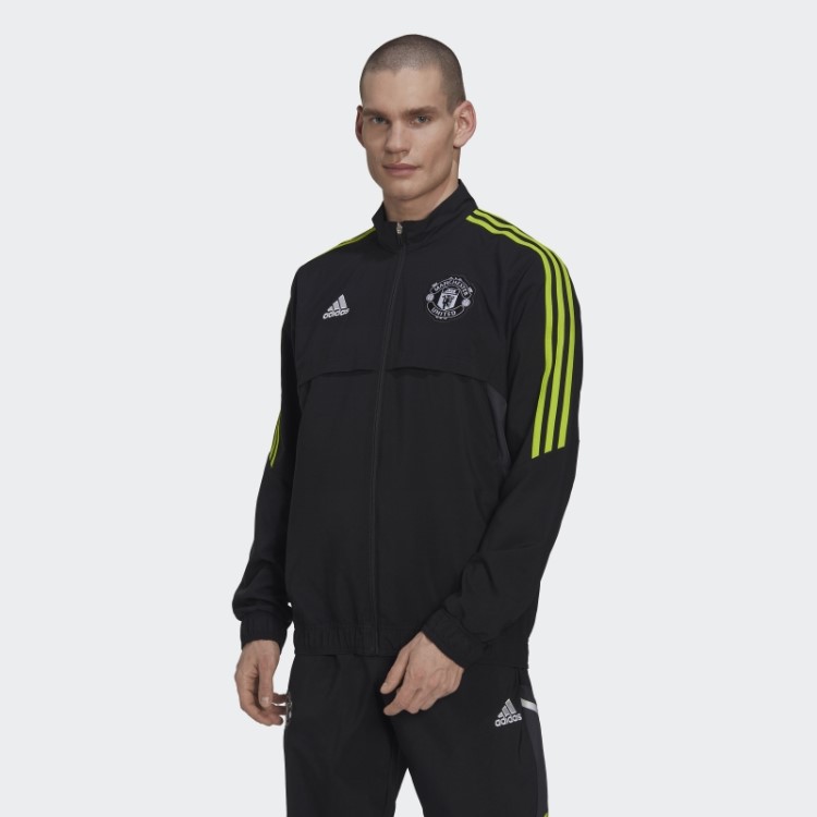 Manchester United Condivo 22 Apresentação Top Adidas Preto