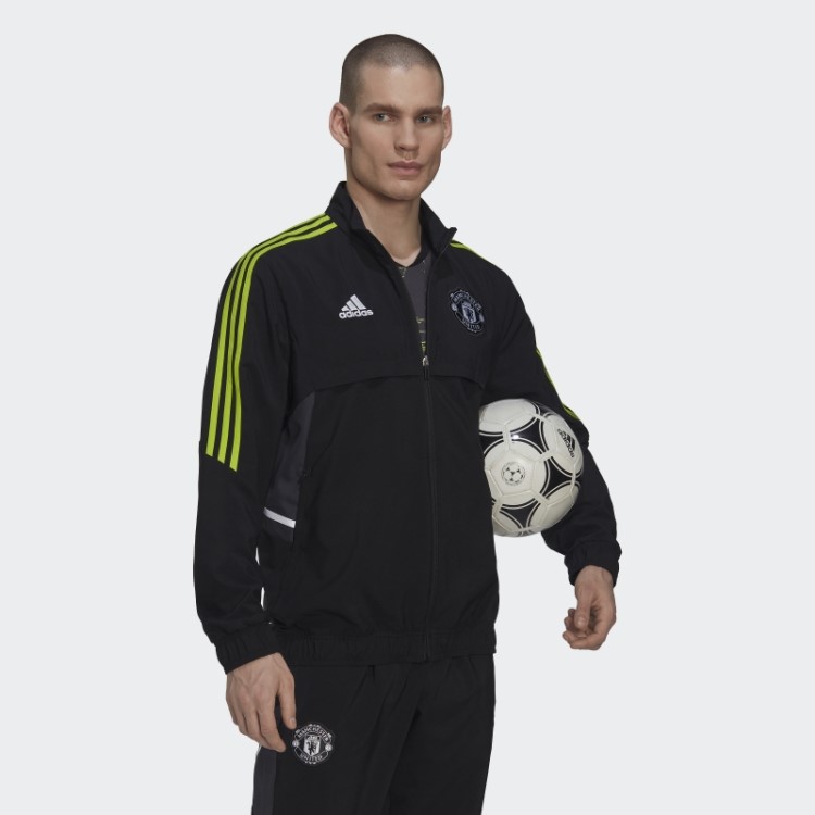 Manchester United Condivo 22 Apresentação Top Adidas Preto