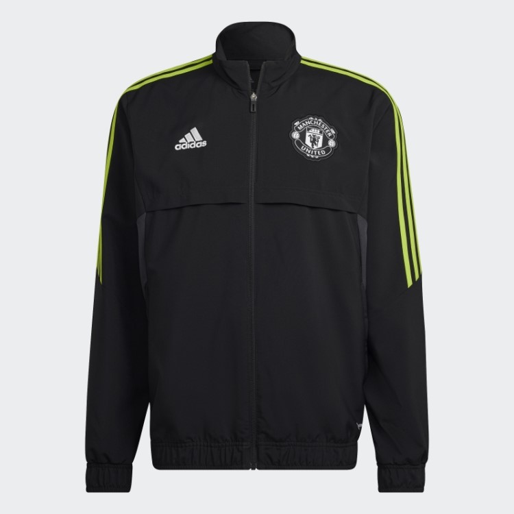 Manchester United Condivo 22 Apresentação Top Adidas Preto