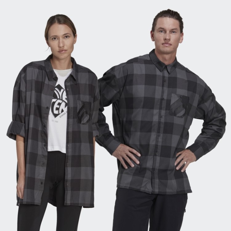 Five Ten Brand Of The Brave Top De Flanela Manga Longa (gênero Neutro) Adidas Cinza