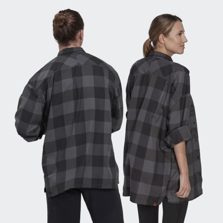 Five Ten Brand Of The Brave Top De Flanela Manga Longa (gênero Neutro) Adidas Cinza