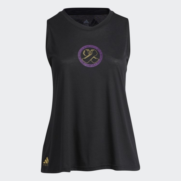Regata Preta Adidas Marvel Estampa Pantera Negra
