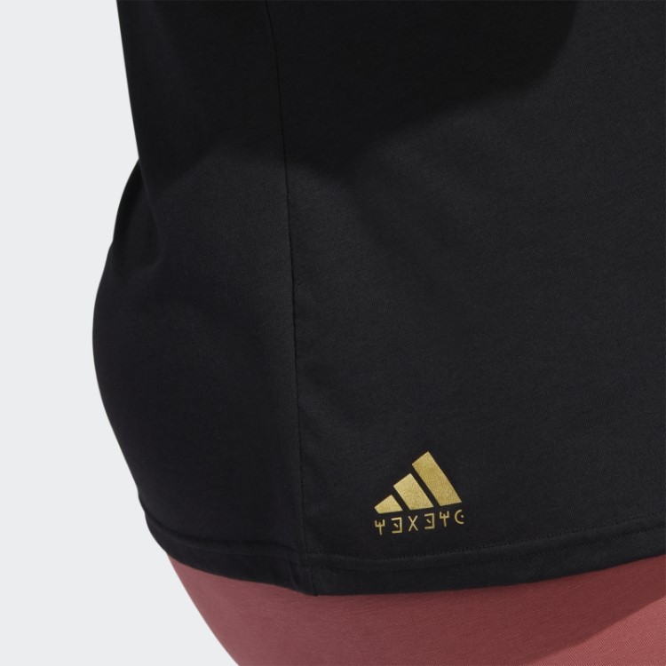 Regata Preta Adidas Marvel Estampa Pantera Negra