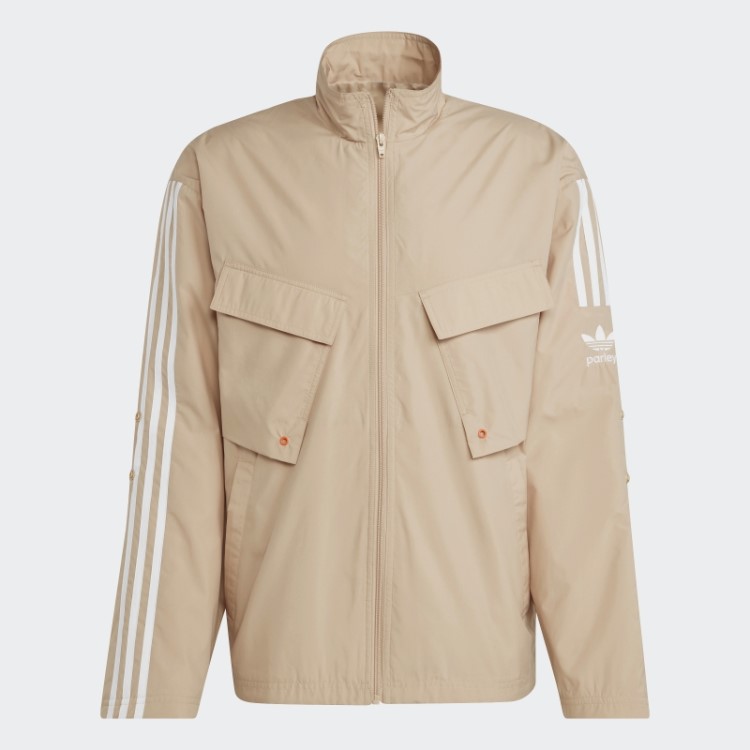 Jaqueta Adicolor Parley Bege Adidas
