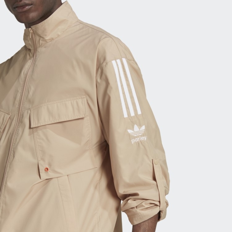 Jaqueta Adicolor Parley Bege Adidas