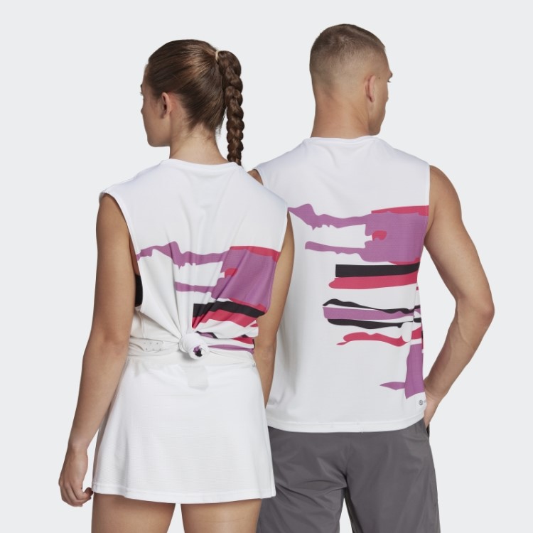 Camiseta Sem Mangas Tênis New York (gênero Neutro) Adidas Branca