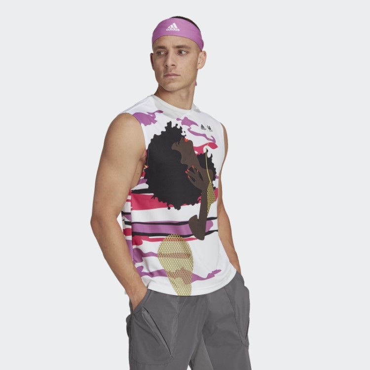 Camiseta Sem Mangas Tênis New York (gênero Neutro) Adidas Branca