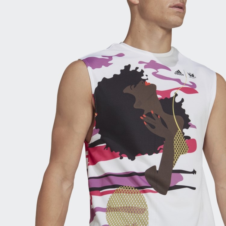 Camiseta Sem Mangas Tênis New York (gênero Neutro) Adidas Branca