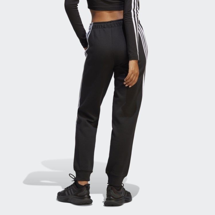 Calças Regulares Com As Três Listras Pretas E Elegantes Da Adidas Future Icons