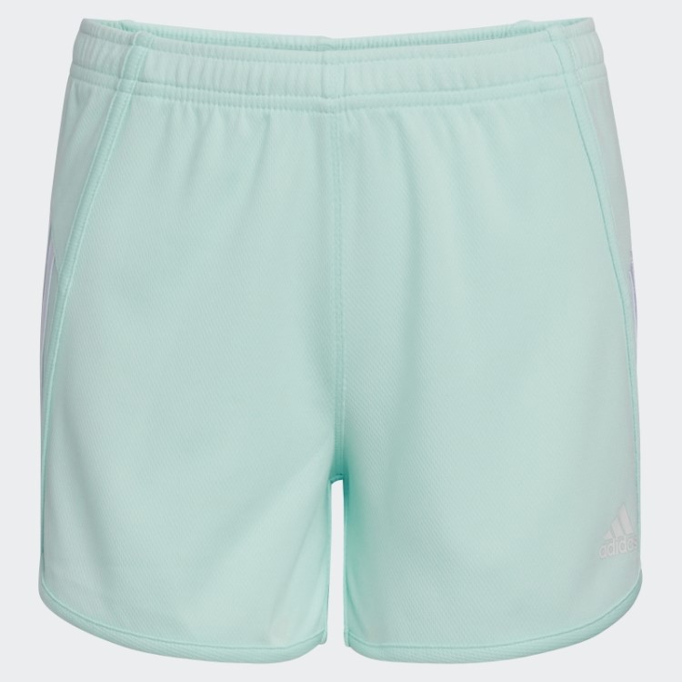 Shorts De Malha Listrada Adidas Ice Mint
