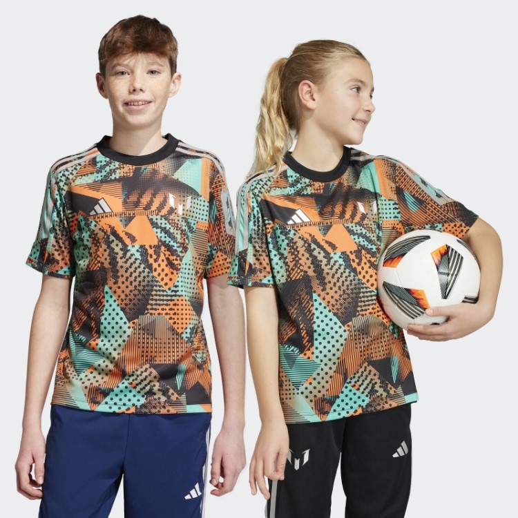 Camisa De Treino Com Gráfico Messi Adidas Preta