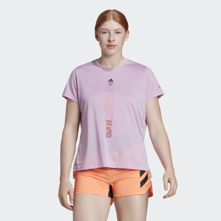 Camiseta Terrex Agravic Bca Lilás Adidas