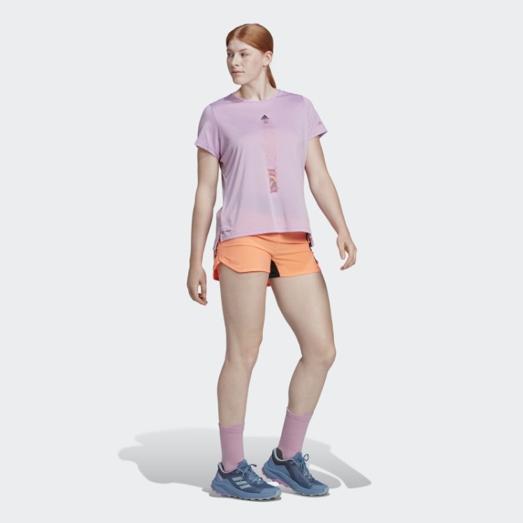 Camiseta Terrex Agravic Bca Lilás Adidas