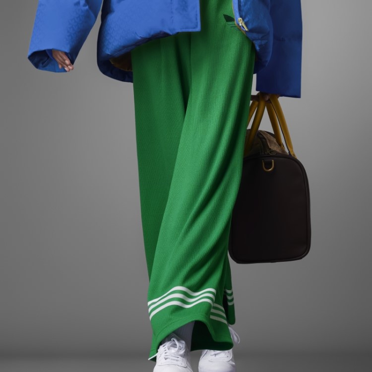 Adidas Adicolor 70s Calça Larga De Malha Verde