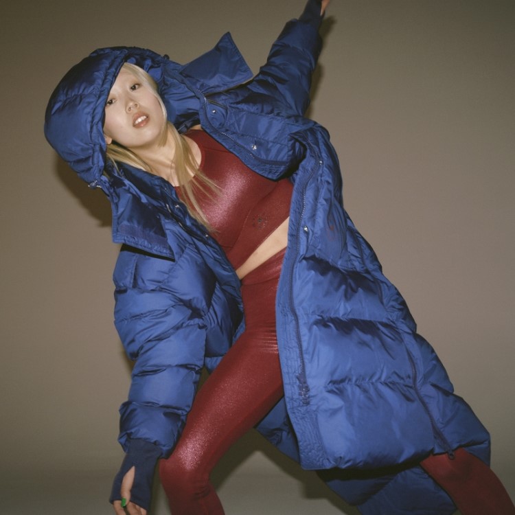 Adidas By Stella Mccartney Leggings De Treinamento Brilhante Moda Bordô