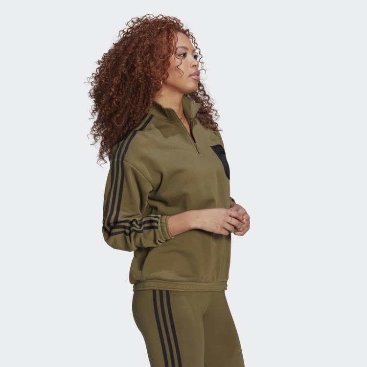 Moletom Adidas Verde Oliva Com Zíper