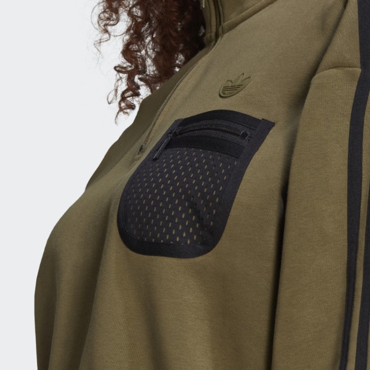 Moletom Adidas Verde Oliva Com Zíper