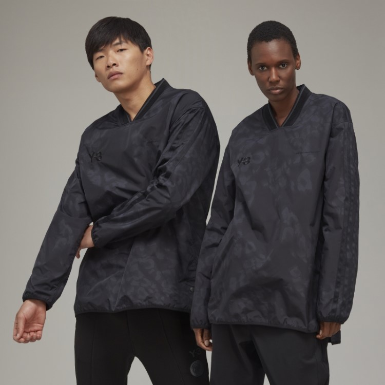 Y-3 Camiseta Manga Longa Com As Três Listras Adidas