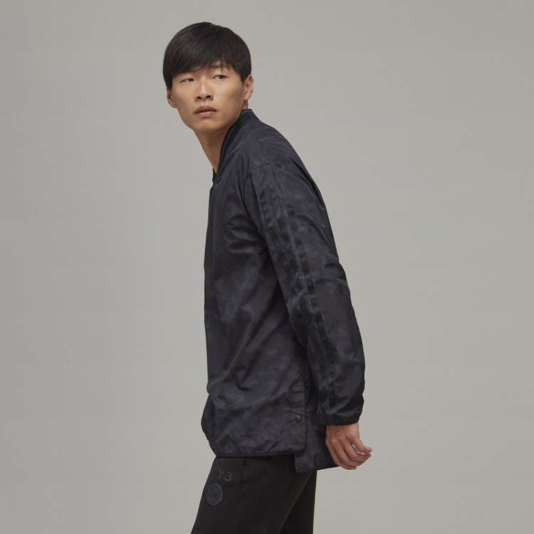 Y-3 Camiseta Manga Longa Com As Três Listras Adidas