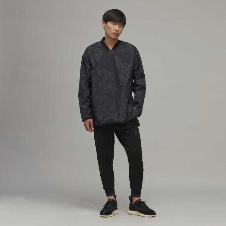Y-3 Camiseta Manga Longa Com As Três Listras Adidas